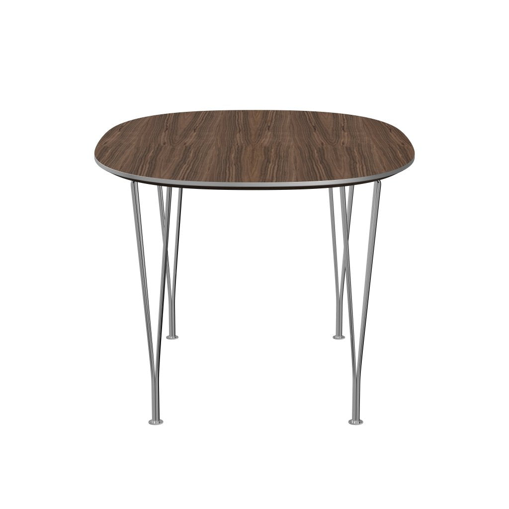 [product_category]-Fritz Hansen Superellipse Dining Table Chrome/Walnut Veneer, 135x90 Cm-Fritz Hansen-B611-WAL001-SPAL-CST-FRI-3