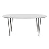 Fritz Hansen Superellipse Dining Table Warm Graphite/White Fenix Laminates, 170x100 Cm