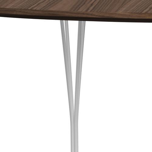 [product_category]-Fritz Hansen Superellipse Dining Table White/Walnut Veneer With Walnut Table Edge, 180x120 Cm-Fritz Hansen-B613-WAL001-WAL001-DRWH-FRI-4