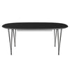 Fritz Hansen Superellipse Extendable Table Warm Graphite/Black Fenix Laminate, 300x120 Cm