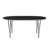 Fritz Hansen Superellipse Extending Table Warm Graphite/Black Fenix Laminate, 270x100 Cm