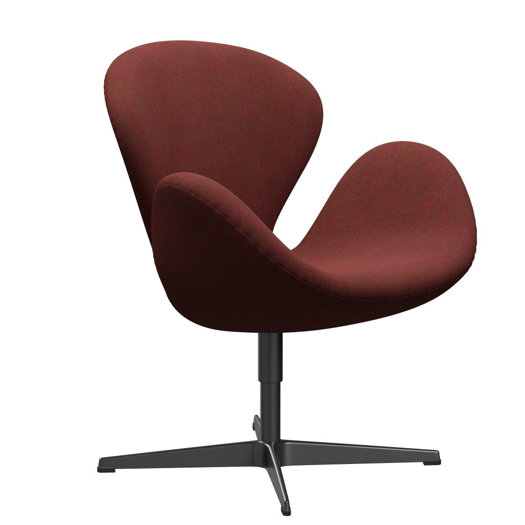 [product_category]-Fritz Hansen Swan Lounge Chair, Black Lacquered/Hallingdal Red/Green-Fritz Hansen-3320-HAL660-BLLA-FRI-2