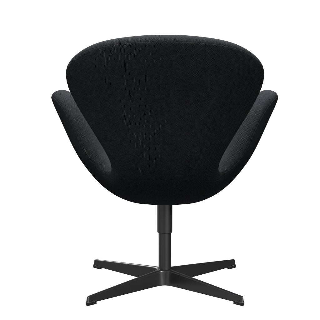 [product_category]-Fritz Hansen Swan Lounge Chair, Black Lacquered/Rims Dark Brown/Grey-Fritz Hansen-3320-RIM791-BLLA-FRI-4