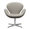  Swan Lounge Chair Satin Brushed Aluminium/Sunniva Beige