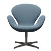 Fritz Hansen Swan Lounge Chair, Warm Graphite/Capture Soft Blue