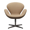 Fritz Hansen Swan Lounge Chair, Warm Graphite/Divina Md Cappuccino