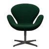  Swan Lounge Chair Warm Graphite/Hallingdal Bottle Green