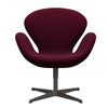  Swan Lounge Chair Warm Graphite/Hallingdal Wine Red/Violet