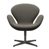 Fritz Hansen Swan Lounge Chair, Warm Graphite/Rime Dark Grey/Beige