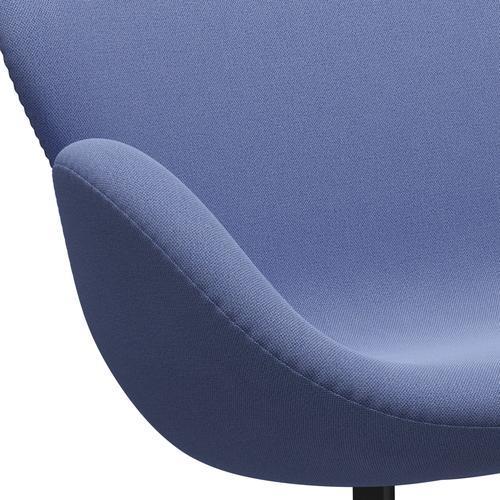 [product_category]-Fritz Hansen Swan Sofa 2 Seater, Black Lacquered/Capture Light Blue (4901)-Fritz Hansen-3321-CP4901-BLLA-FRI-7