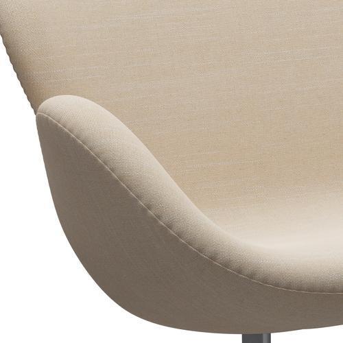 [product_category]-Fritz Hansen Swan Sofa 2 Seater, Silver Grey/Sunniva Crème/Sand-Fritz Hansen-3321-SV423-SGBASE-FRI-7