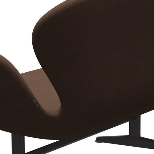 [product_category]-Fritz Hansen Swan Sofa 2 Seater, Warm Graphite/Divina Dark Brown (356)-Fritz Hansen-3321-DIV356-WGBASE-FRI-5