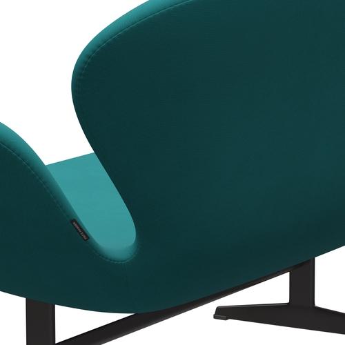 [product_category]-Fritz Hansen Swan Sofa 2 Seater, Warm Graphite/Fame Turquoise (67016)-Fritz Hansen-3321-F67016-WGBASE-FRI-5