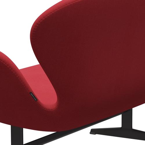 [product_category]-Fritz Hansen Swan Sofa 2 Seater, Warm Graphite/Steelcut Trio Red-Fritz Hansen-3321-STR553-WGBASE-FRI-5