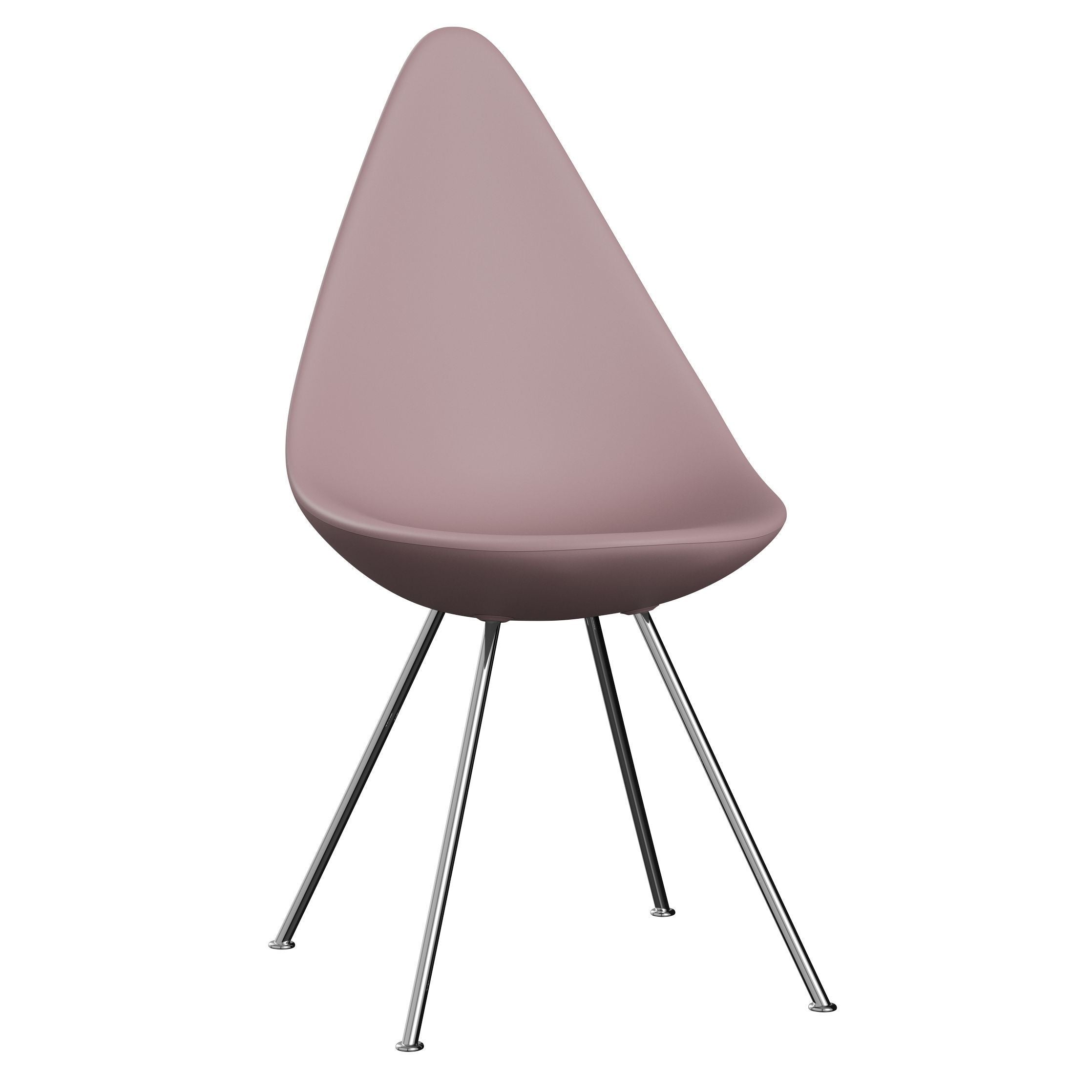 [product_category]-Fritz Hansen The Drop Chair, Chrome/Pale Rose-Fritz Hansen-3110-LA610-CST-FRI-1