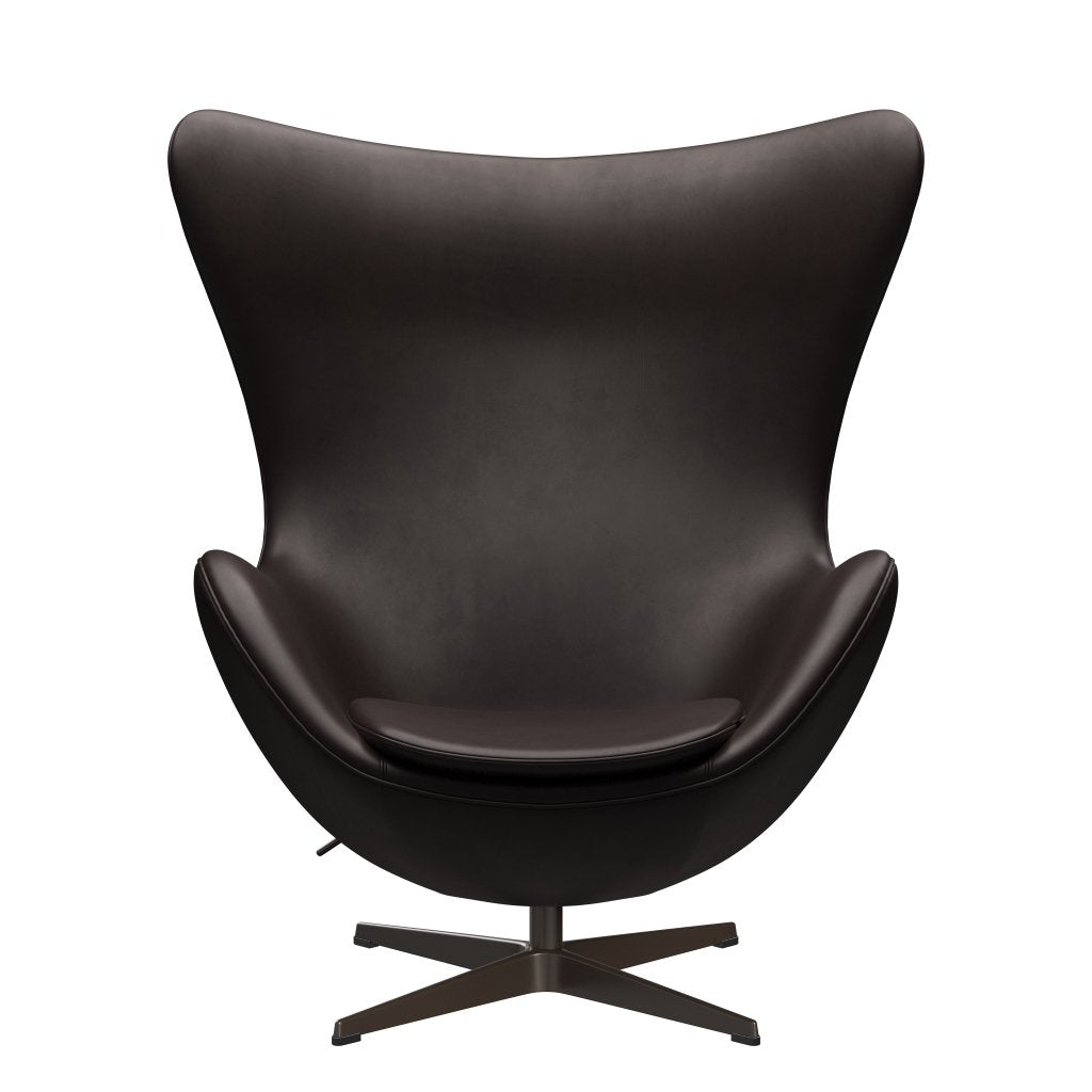 [product_category]-Fritz Hansen The Egg Lounge Chair, Brown Bronze/Grace Dark Brown-Fritz Hansen-3316-ELDBR-BBBASE-FRI-1