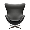 Fritz Hansen The Egg Lounge Chair Leather, Brown Bronze/Essential Black