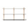 Gejst Nivo Shelf D Large, Light Oak/White