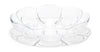 Holmegaard Lily Small Egg Plates Set Of 2 ø16 Cm, Clear