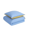 Hübsch Aki Bed Linen 80/200, Blue/Yellow