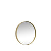 Hübsch Retro Wall Mirror With Brass Frame Round