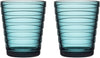 Iittala Aino Aalto Glasses Sea Blue 2pcs 22cl