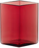 Iittala Ruutu Vase Cranberry, 15cm