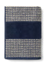 Juna Check Towel 70 X140 Cm, Dark Blue/Sand