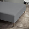 Juna Percale Box Sheet Grey, 120x30x200 Cm