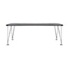 Kartell Max Desk 190x90 Cm, Slate/Chrome