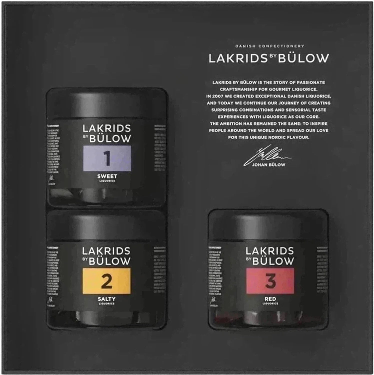 Lakrids By Bülow Classic Black Box 1, 2 & 3, 450g