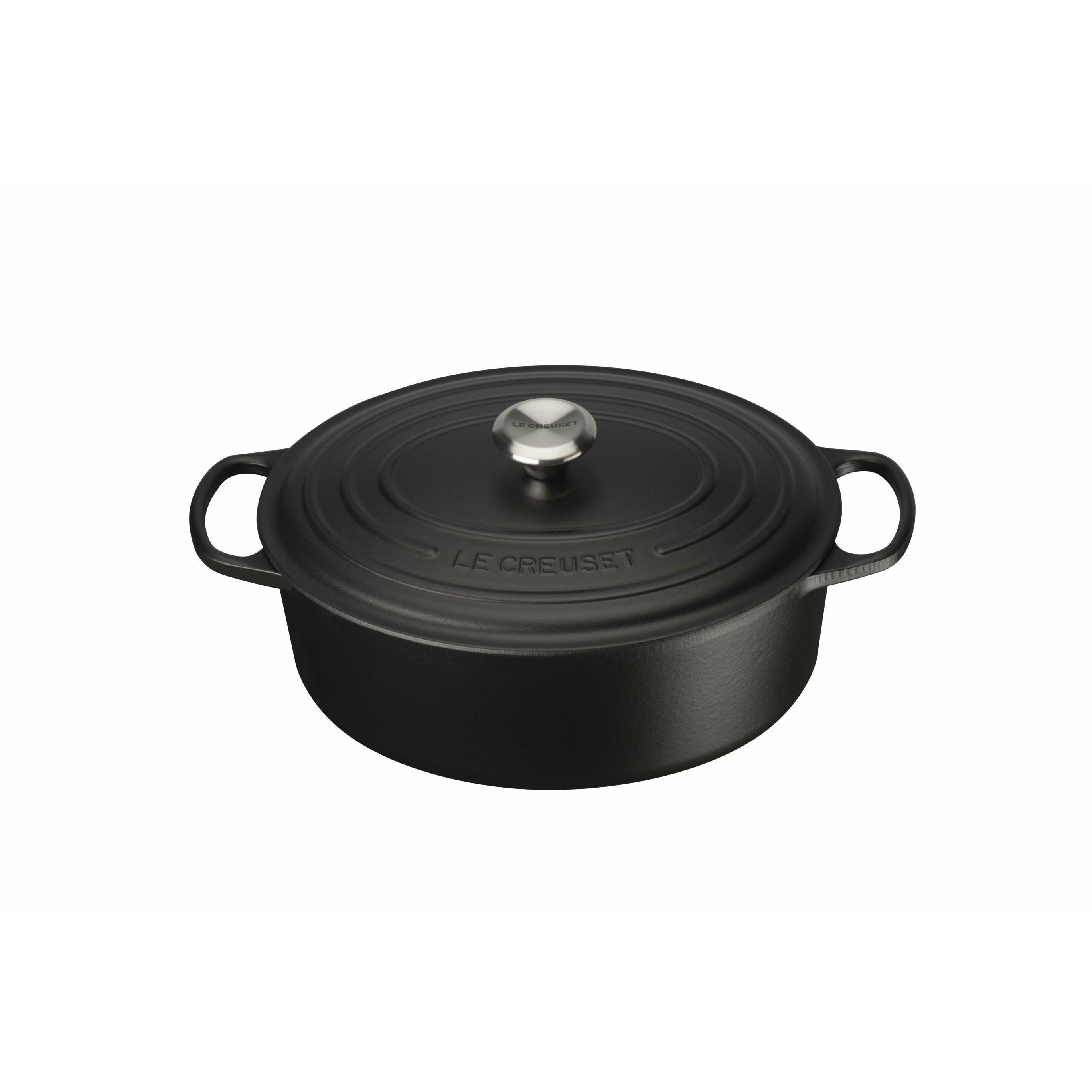 [product_category]-Le Creuset Signature Oval Roaster 31 Cm, Black-Le Creuset-24147263159-21178310000430-LEC-1