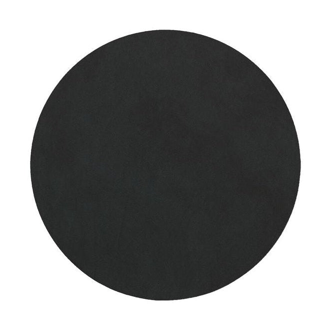 [product_category]-Lind Dna Circle Glass Coaster Nupo Leather, Black-Lind DNA-5711590623108-981793-LIN-1