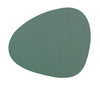 Lind Dna Curve Glass Coaster Nupo Leather, Pastel Green