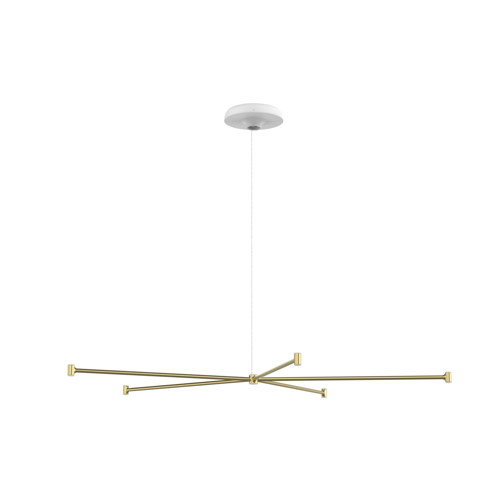 [product_category]-Louis Poulsen Dependant Suspension System 6 Circular, Brass Metallized/White-Louis Poulsen-5714693984442-5741106336-LOU-1