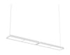  Lp Slim Box Suspended Lamp Double4954 Lumens Dali White