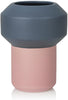 Lucie Kaas Fumario Vase Dark Grey/Pink, 20,5cm