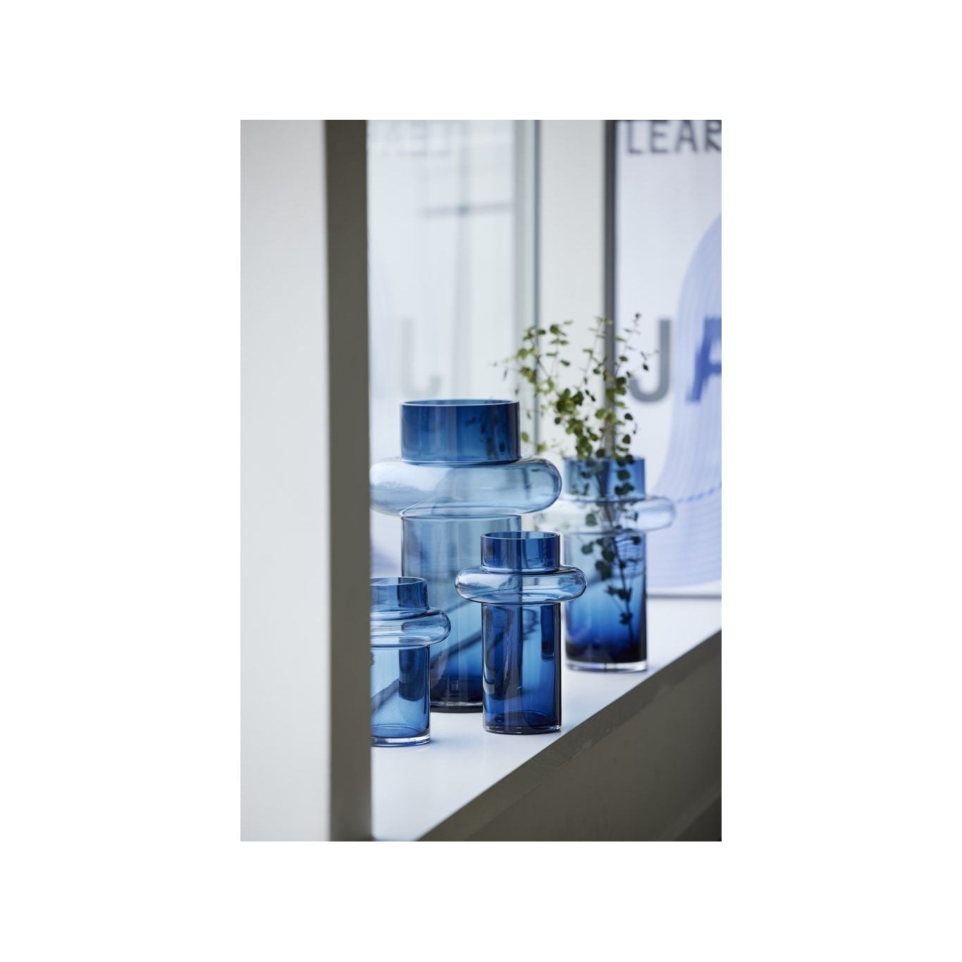 [product_category]-Lyngby Glas Tube Vase H: 20 Cm, Dark Blue-Lyngby Glas-5722000235606-23560-LYN-9