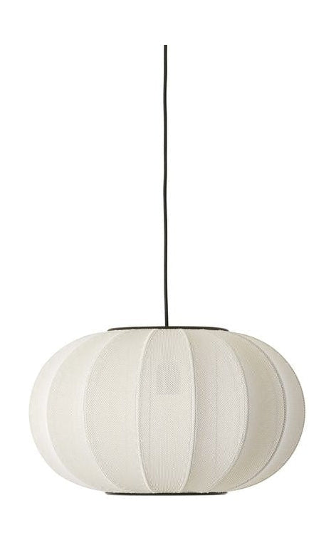 [product_category]-Made By Hand Knit Wit 45 Oval Pendant Lamp, Pearl White-Made by Hand-5710780452085-KWO45 PW-MAD-16