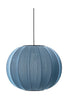 Made By Hand Knit Wit 45 Round Pendant Lamp Blue Stone