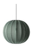 Made By Hand Knit Wit 60 Round Pendant Lamp Tweed Green