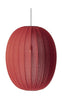 Made By Hand Knit Wit 65 High Oval Pendant Lamp Maple Red