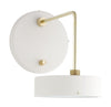 Made By Hand Petite Machine Wall Lamp H: 29 Oyster White