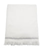 Meraki Towel 100x180 Cm, White With Grey Stripes