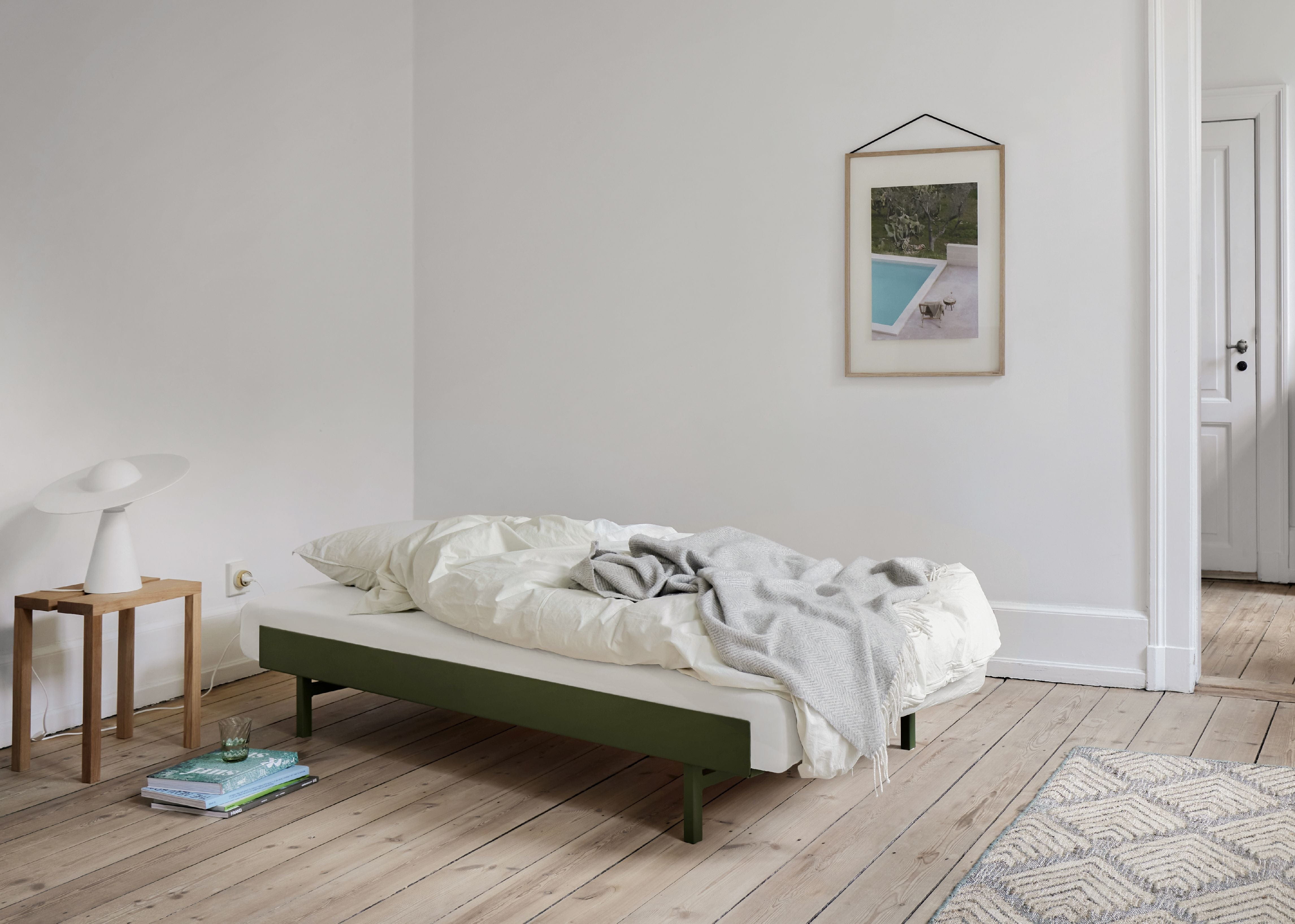 [product_category]-Moebe Bed With 2 Bedside Tables 90 180 Cm, Pine Green-Moebe-5713520009709-BD90-1802XSTPG-MOE-12