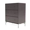 Montana Carry Dresser With Legs, Coffee/Matt Chrome