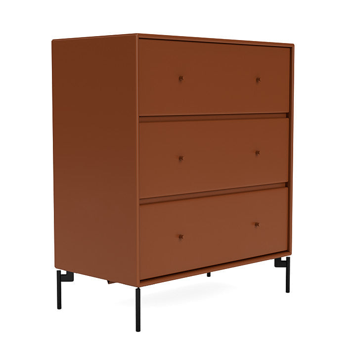 [product_category]-Montana Carry Dresser With Legs, Hazelnut/Black-Montana Furniture-5714322378178-000CARRY-146-03-MON-3