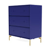 Montana Carry Dresser With Legs, Monarch Blue/Brass