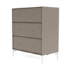 Montana Carry Dresser With Legs, Truffle/Snow White