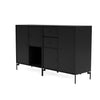 Montana Couple Sideboard With Legs, Black/Black